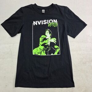 Nvision "Distressed" Biloxi Indie Local Rock Metal Band T-Shirt Men's Sz S EUC